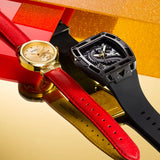 Buy Shop Guess Legend Analog Black Dial Black Rubber Strap Watch For Men - GW0648G1 USA Online
