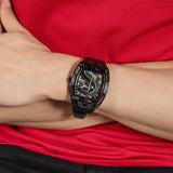 Buy Shop Guess Legend Analog Black Dial Black Rubber Strap Watch For Men - GW0648G1 USA Online