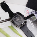 Buy Shop Guess Legend Black Dial Black Silicone Strap Watch For Men - GW0500G2 USA Online