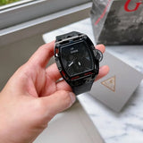 Buy Shop Guess Legend Black Dial Black Silicone Strap Watch For Men - GW0500G2 USA Online