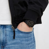 Buy Shop Guess Legend Black Dial Black Silicone Strap Watch For Men - GW0500G2 USA Online