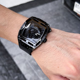Buy Shop Guess Legend Black Dial Black Silicone Strap Watch For Men - GW0500G2 USA Online