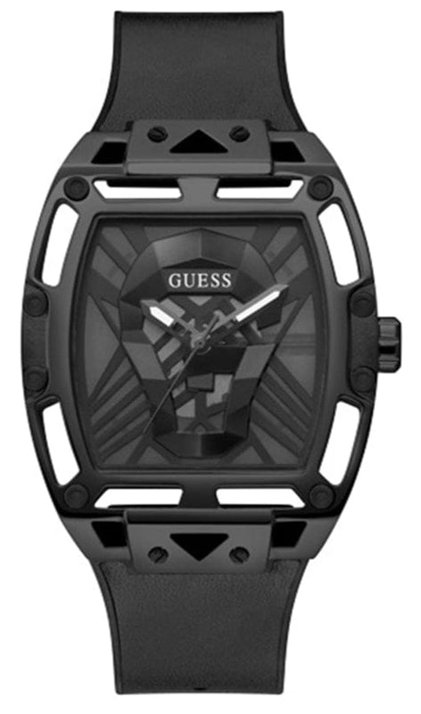 Buy Shop Guess Legend Black Dial Black Silicone Strap Watch For Men - GW0500G2 USA Online