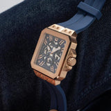 Buy Shop Guess Leo Chronograph Blue Dial Blue Silicone Strap Watch For Men - GW0637G3 USA Online