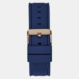 Buy Shop Guess Leo Chronograph Blue Dial Blue Silicone Strap Watch For Men - GW0637G3 USA Online