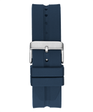 Buy Shop Guess Leo Chronograph Navy Blue Dial Blue Silicone Strap Watch For Men - GW0637G1 USA Online