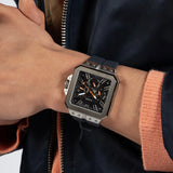 Buy Shop Guess Leo Chronograph Navy Blue Dial Blue Silicone Strap Watch For Men - GW0637G1 USA Online
