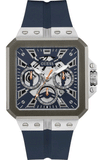 Buy Shop Guess Leo Chronograph Navy Blue Dial Blue Silicone Strap Watch For Men - GW0637G1 USA Online