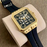 Buy Shop Guess Leo Multifunction Black Dial Black Silicone Strap Watch For Men - GW0637G2 USA Online