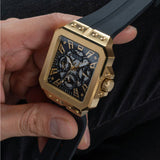 Buy Shop Guess Leo Multifunction Black Dial Black Silicone Strap Watch For Men - GW0637G2 USA Online