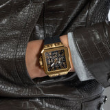 Buy Shop Guess Leo Multifunction Black Dial Black Silicone Strap Watch For Men - GW0637G2 USA Online