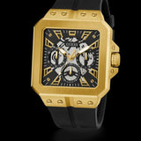 Buy Shop Guess Leo Multifunction Black Dial Black Silicone Strap Watch For Men - GW0637G2 USA Online