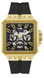 Buy Shop Guess Leo Multifunction Black Dial Black Silicone Strap Watch For Men - GW0637G2 USA Online