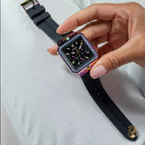 Buy Shop Guess Libra Black Dial Black Silicone Strap Watch For Women - GW0618L3 USA Online