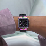 Buy Shop Guess Libra Black Dial Black Silicone Strap Watch For Women - GW0618L3 USA Online