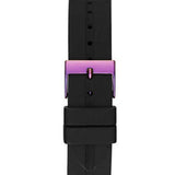Buy Shop Guess Libra Black Dial Black Silicone Strap Watch For Women - GW0618L3 USA Online