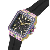 Buy Shop Guess Libra Black Dial Black Silicone Strap Watch For Women - GW0618L3 USA Online