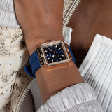 Buy Shop Guess Libra Crystals Blue Dial Blue Silicone Strap Watch For Women - GW0618L2 USA Online
