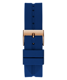 Buy Shop Guess Libra Crystals Blue Dial Blue Silicone Strap Watch For Women - GW0618L2 USA Online