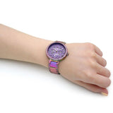 Buy Shop Guess Lily Analog Purple Dial Purple Steel Strap Watch For Women - GW0528L4 USA Online