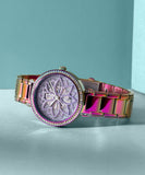 Buy Shop Guess Lily Analog Purple Dial Purple Steel Strap Watch For Women - GW0528L4 USA Online