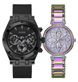 Buy Shop Guess Lily Analog Purple Dial Purple Steel Strap Watch For Women - GW0528L4 USA Online