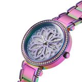 Buy Shop Guess Lily Analog Purple Dial Purple Steel Strap Watch For Women - GW0528L4 USA Online