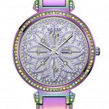 Buy Shop Guess Lily Analog Purple Dial Purple Steel Strap Watch For Women - GW0528L4 USA Online