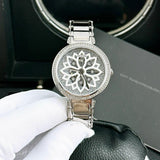 Buy Shop Guess Lily Quartz Silver Dial Silver Steel Strap Watch For Women - GW0528L1 USA Online