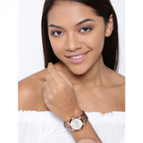 Buy Shop Guess Limelight Analog White Dial Brown Leather Strap Watch For Women - W0775l14 USA Online