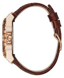 Buy Shop Guess Limelight Analog White Dial Brown Leather Strap Watch For Women - W0775l14 USA Online