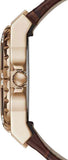 Buy Shop Guess Limelight Analog White Dial Brown Leather Strap Watch For Women - W0775l14 USA Online