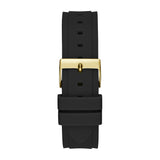 Buy Shop Guess Limelight Crystals Silver Dial Black Rubber Strap Watch For Women - GW0519L1 USA Online