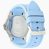 Buy Shop Guess Limelight Crystals White Dial Blue Rubber Strap Watch for Women - W1053L5 USA Online