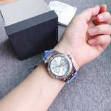 Buy Shop Guess Limelight Crystals White Dial Blue Rubber Strap Watch for Women - W1053L5 USA Online