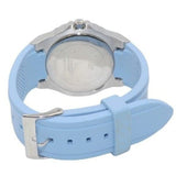 Buy Shop Guess Limelight Crystals White Dial Blue Rubber Strap Watch for Women - W1053L5 USA Online