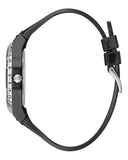 Buy Shop Guess Limelight Diamonds Black Dial Black Rubber Strap Watch for Women - GW0041L5 USA Online