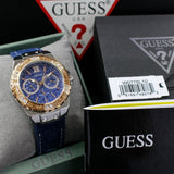 Buy Shop Guess Limelight Quartz Analog Blue Dial Blue Denim Strap Watch For Women - W0775l10 USA Online