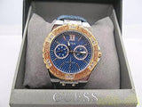 Buy Shop Guess Limelight Quartz Analog Blue Dial Blue Denim Strap Watch For Women - W0775l10 USA Online