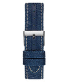 Buy Shop Guess Limelight Quartz Analog Blue Dial Blue Denim Strap Watch For Women - W0775l10 USA Online