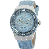 Buy Shop Guess Limelight Quartz Blue Dial Blue Leather Strap Watch For Men - W0775l1 USA Online