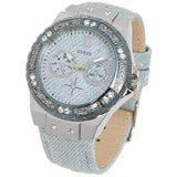 Buy Shop Guess Limelight Quartz Blue Dial Blue Leather Strap Watch For Men - W0775l1 USA Online