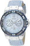 Buy Shop Guess Limelight Quartz Blue Dial Blue Leather Strap Watch For Men - W0775l1 USA Online