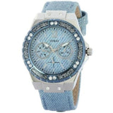 Buy Shop Guess Limelight Quartz Blue Dial Blue Leather Strap Watch For Men - W0775l1 USA Online