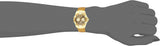 Buy Shop Guess Limelight Quartz Gold Dial Gold Leather Strap Watch For Women - W0775L13 USA Online