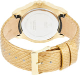 Buy Shop Guess Limelight Quartz Gold Dial Gold Leather Strap Watch For Women - W0775L13 USA Online