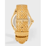 Buy Shop Guess Limelight Quartz Gold Dial Gold Leather Strap Watch For Women - W0775L13 USA Online