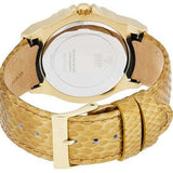 Buy Shop Guess Limelight Quartz Gold Dial Gold Leather Strap Watch For Women - W0775L13 USA Online