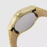 Buy Shop Guess Limelight Quartz Gold Dial Gold Leather Strap Watch For Women - W0775L13 USA Online