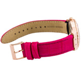 Buy Shop Guess Limelight Quartz Multicolor Dial Red Leather Strap Watch For Women - W0775L4 USA Online